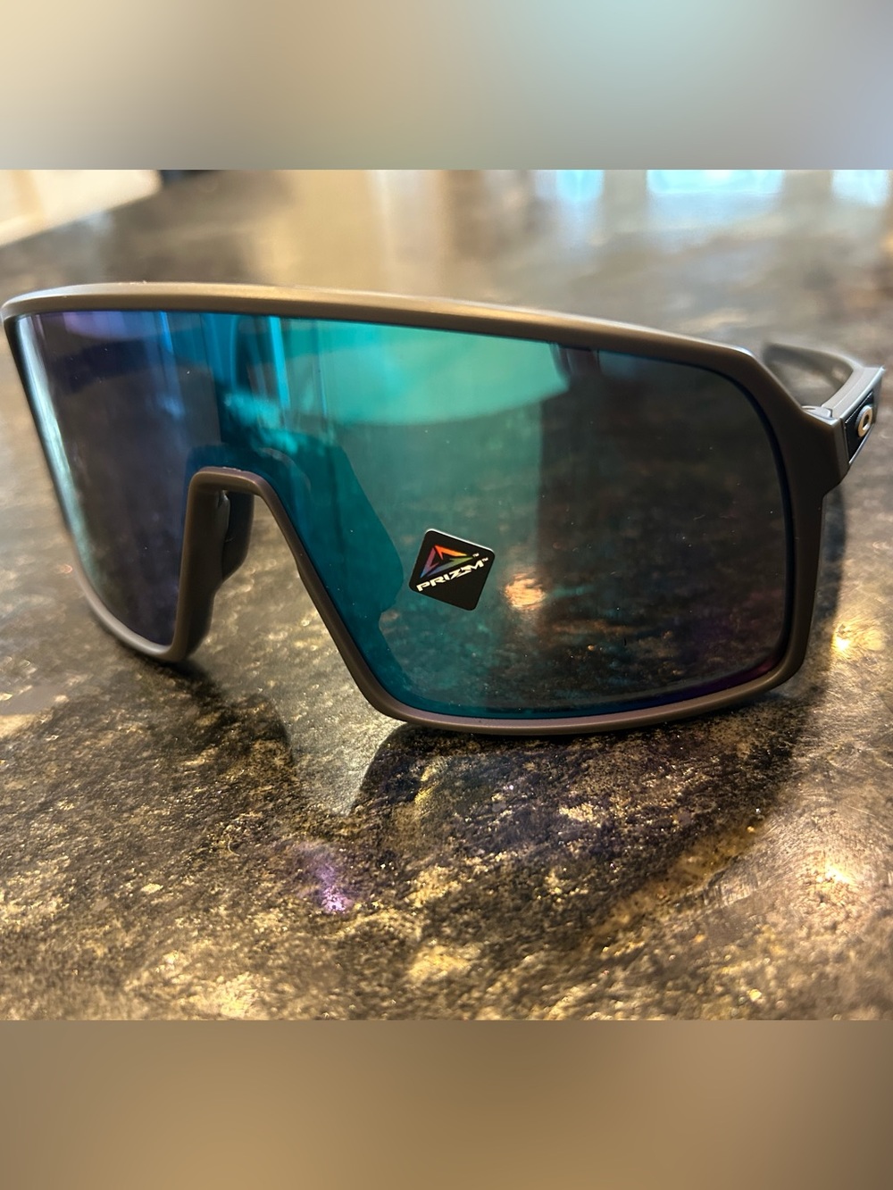 Oakley Sapphire Lenses Polished Black Frame Sunglasses
